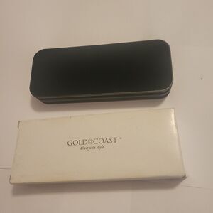 Vintage Gold Coast Always in Style Silver And Black  Pen Set With Gift Box
